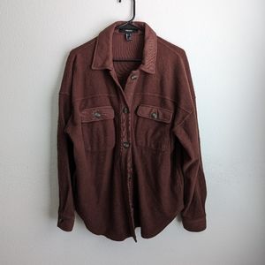 Forever 21 Brown Long Shacket